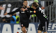 Michele Cavion of Ascoli Calcio 1898 FC celebrate after scoring goal of 1-0 during the Ita...