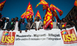 Italy, Rome 14 November 2014. Migrants and refugge organization joined the social and gene...