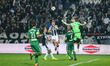 Pontus (PAOK) and Dioudis (Panathinaikos) in the air. FC PAOK vs Panathinaikos (PAO) FC 2...