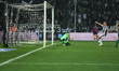 Sokratis Dioudis Goalkeeper of Panathinaikos saving. FC PAOK vs Panathinaikos (PAO) FC 2 -...