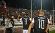 PAOK players celebrating the first goal. FC PAOK vs Panathinaikos (PAO) FC 2 -0  in Toumba...