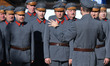 A representative artistic team of the Polish army performs during the 'Independence here b...