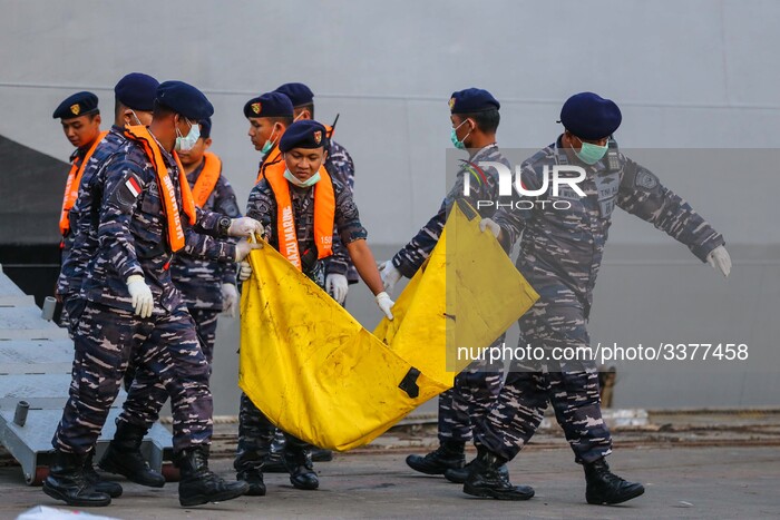 Search and Rescue personnel Lion Air Flight Crashes Into Sea Off Jakarta
