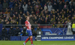 Antoine Griezmann of Atletico de Madrid celebrates during a match between Atletico de Madr...