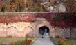 Kashmiri local people walks  in the Nishat Mughal garden during the autumn season in Srina...