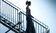 A model showcases designs by David Delfín on the show during Mercedes Benz Fashion Week Ma...