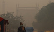 A Man wears a face mask on a smoggy day in New Delhi, India on 8 November 2018. 