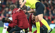 London, UK, 08 November, 2018Danny Welbeck of Arsenal picks up a injuryduring Europa Lea...