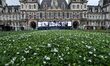 For the centenary of the Armistice of the First World War, 94,415 flowers colored like the...