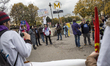 A national demonstration took place today in paris from the differents hospitals in strugg...