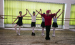Teacher Jamal Ibrahimovna trains her students during rehearsal of first act of the Nutcrac...