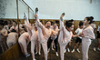 Portrait of first year student during rehearsal of first act of the Nutcracker, ballet sco...