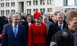 Klaus Wowereit, governing mayor of Berlin, Greetings the king Philippe and Queen Mathilde...