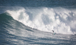 Hawaiian surfer Ian Walsh on the wave.
The WSL Big Wave Tour (BWT) issued a Green Alert f...