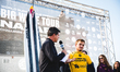 The surfer from the Basque country, Natxo Gonzalez won the best wave prize of the Nazare c...
