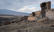 On 11 November 2018, the fortress walls of the Ruins of Ani stand near the Turkish-Armenia...