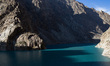 Shishkat, Pakistan, 25 September 2018. A view of Lake Attabad on the Hunza River. It was f...