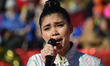 Myra Molloy of the local production of Miss Saigon performs during the live broadcast of t...
