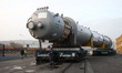 Gdynia, Poland 23rd, November 2014 Port of Gdynia. Transport of the NAO-Reactor with a len...
