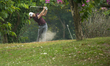 A photo Shwoing English Golf Player Tommy Fleetwood during the 2018 Honma Hong Kong Open i...