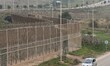 A general view of the border fence at the Morocco–Spain border in the city of Melilla, one...