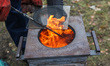 Coal stove is seen in Gdynia, Poland on 9 December 2018 Gdynia Municipal Police officers s...