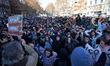 Highschool students and professors demonstrated together against French Ministry of Educat...