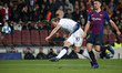 Harry Kane and Clement Lenglet during the match between FC Barcelona and Tottenham Hotspur...