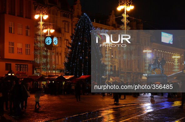 Advent time in Zagreb on 30 Nov 2014, Zagreb,Croatia. 