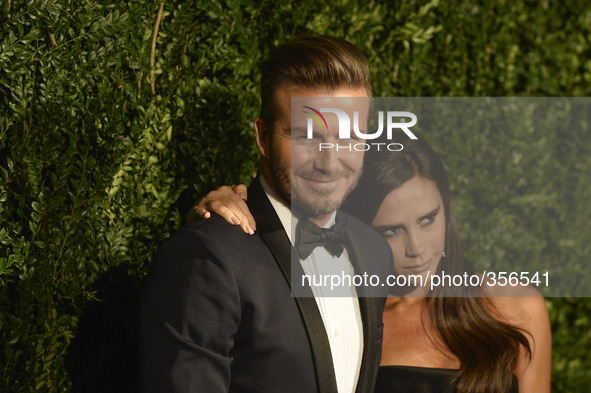 David and Victoria Beckham attends the "London Evening Standard Awards". 
London Palladium, London, UK. 30th November 2014