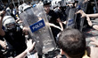 Intervention of the police force this morning in Taksim square, in Istanbul, on June 11, 2...