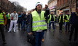 A Yellow Vest shouts at riot police. Act VI dubbed 'Revolt' of the Yellow Vest movement be...