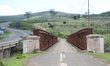 An old bridge crossing river Mbashe, that certenly remember young Nelson Mandela's time. M...