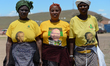 Local women from Mandela's homeland of Mthatha with ANC election t-shirts. Mthatha, Easter...