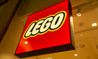 A lego sign at a lego store. Daily life in the capital of the northern Italian region of P...