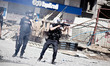 Intervention of the police force this morning in Taksim square, in Istanbul, on June 11, 2...