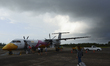 Passengers prepare takeoff a Nok Air flight at Nakhon Si Thammarat Province of Thailand, 7...