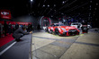 The Nissan Motorsports Mutul Autec GT-R is displayed at the Nissan booth of the Tokyo Auto...