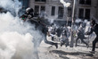 Intervention of the police force this morning in Taksim square, in Istanbul, on June 11, 2...