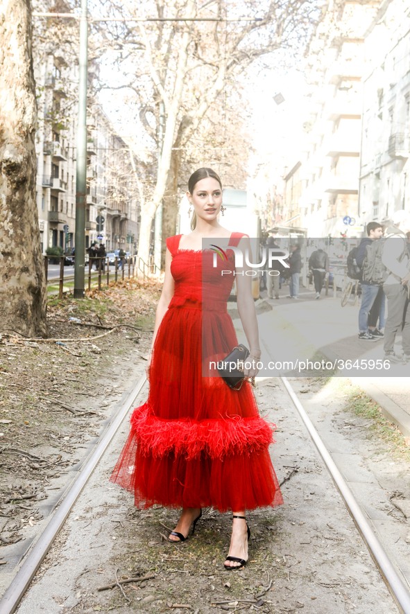 Street style during the Milano Fashion Week Man 2019, on 12 January 2019 