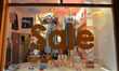 'Sale' sign in Dublin City Center. On Friday, January 18, 2019, in Dublin, Ireland. 