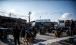 People siT in Sera Square, in old city center of Sulaymaniyya.  On December 2018, A trip i...