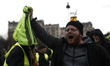 A man during an anti-government demonstration called by the Yellow Vest movement on Januar...