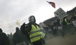 A man wearing the Guy Fawkes mask  during an anti-government demonstration called by the Y...