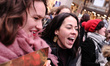 Woman make their way down Regent Street during the anti-austerity 'Women's March for Bread...