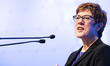 The chairwoman of the CDU Annegret Kramp-Karrenbauer holding a speech. The Christian Socia...