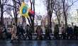 Anti-government opposition activists march around the "government quarter", including the...