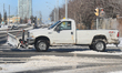 Snow-plow truck seen after Southern Ontario got a blast of winter weather as 10-15 centime...