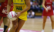 Liz Watson of Australia DiamondsDuring Netball Quad Series Vitality Netball Internationa...