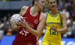 Helen Housby of England RosesDuring Netball Quad Series Vitality Netball International m...